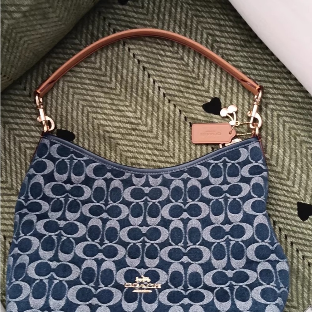Coach Laurel Shoulder Bag In Signature Denim